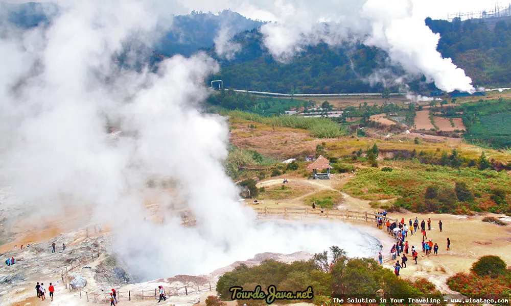 wisata Kawah Sikidang yang memukau