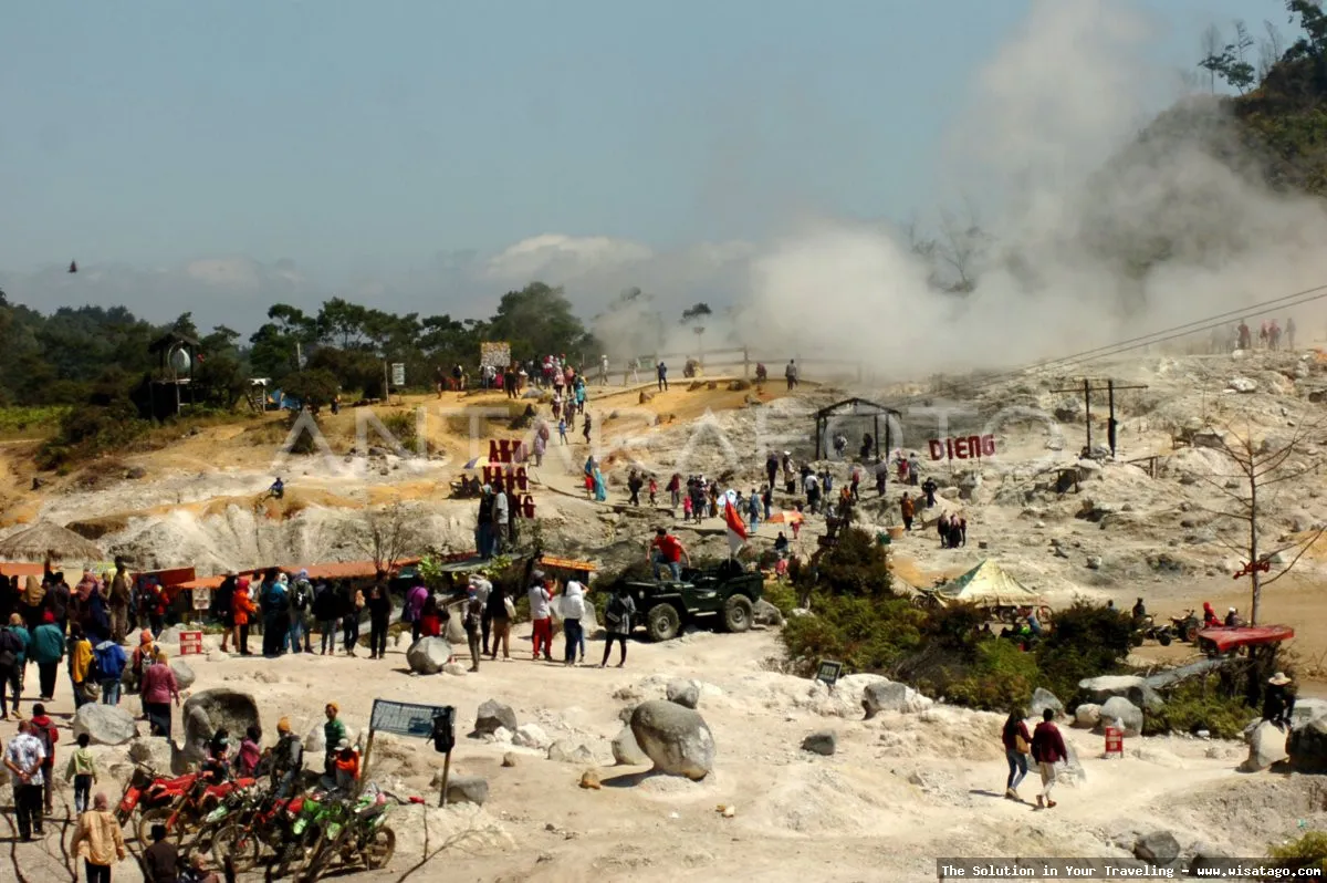 wisata Kawah Sikidang yang memukau