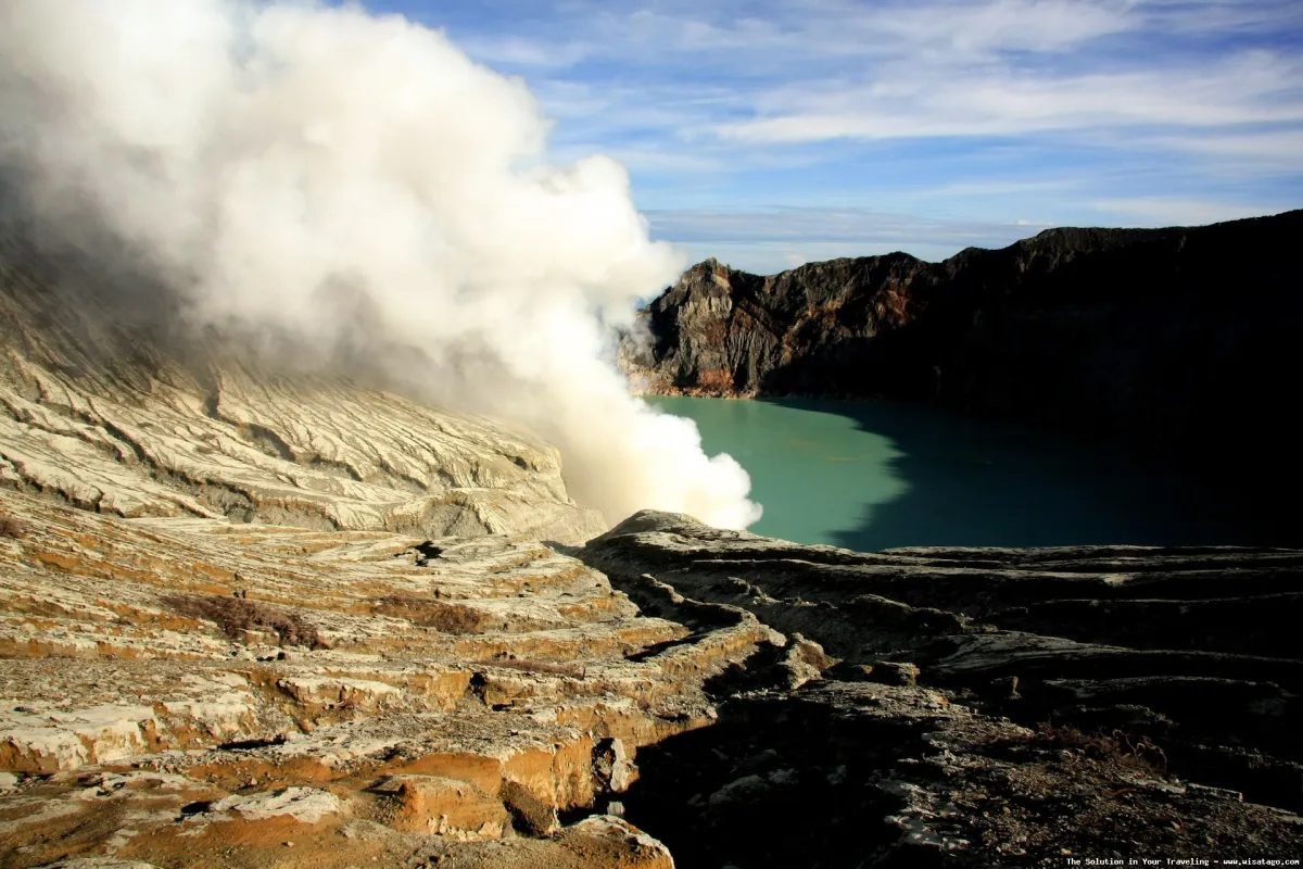 Wisata Kawah Sikidang yang memukau.