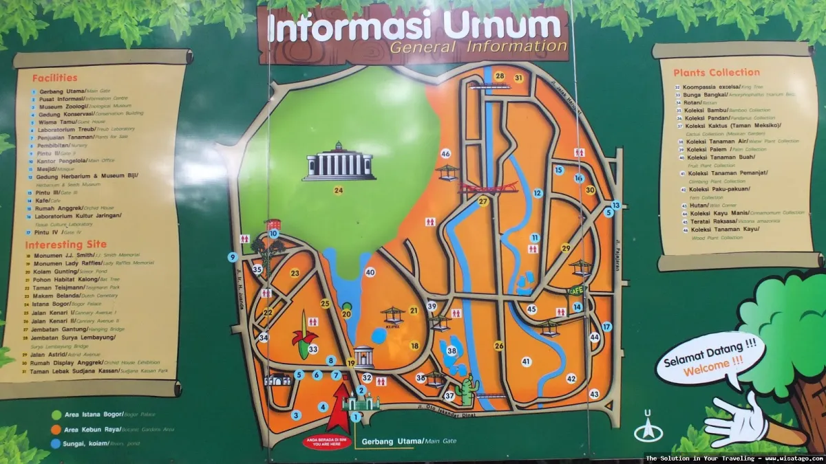 Wisata Kebun Raya Bogor yang asri
