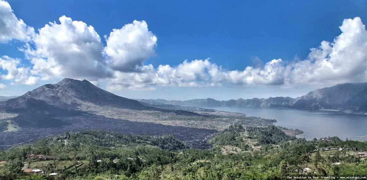 Wisata Kintamani: pemandangan danau Batur indah