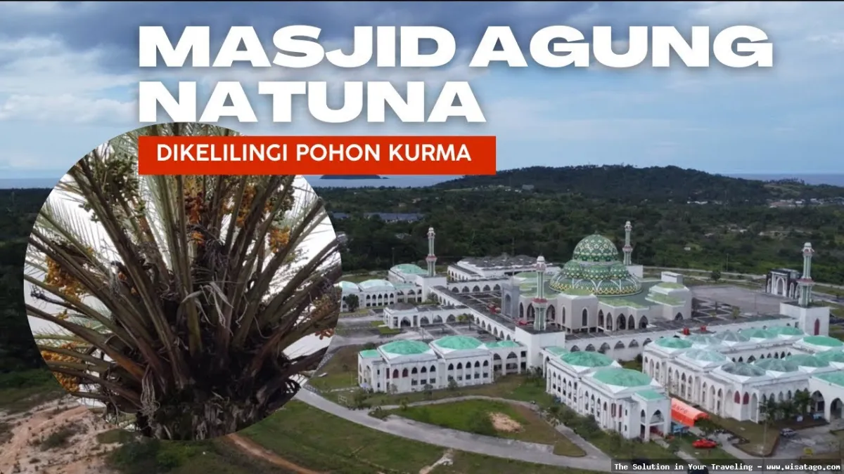 Wisata Masjid Agung Natuna yang megah