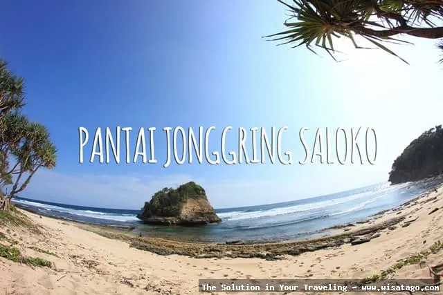 wisata Pantai Jonggring Saloko yang memukau
