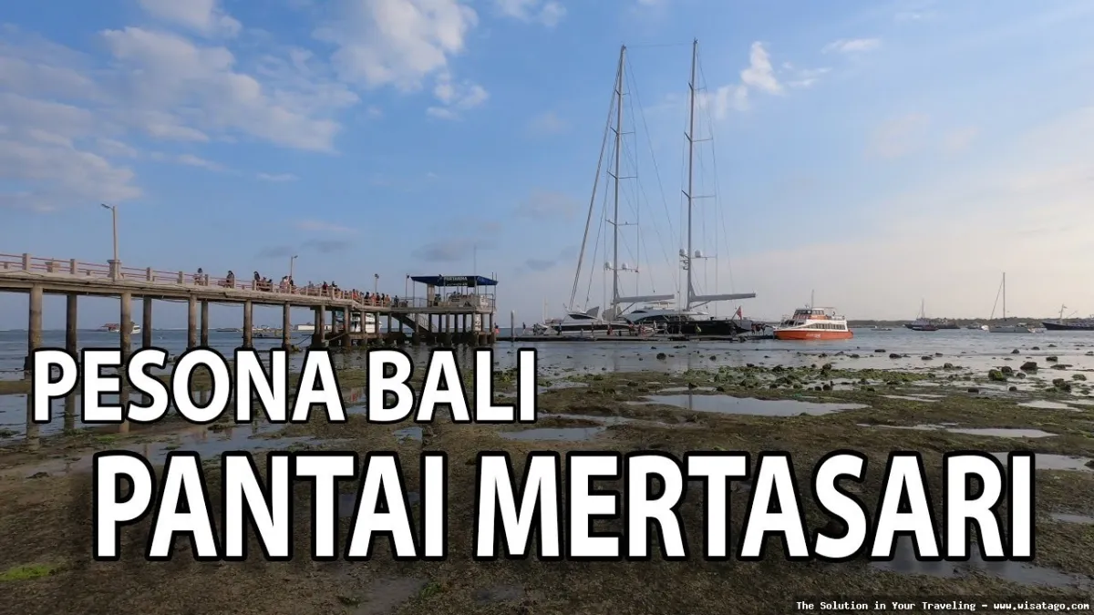 wisata Pantai Mertasari berpasir putih