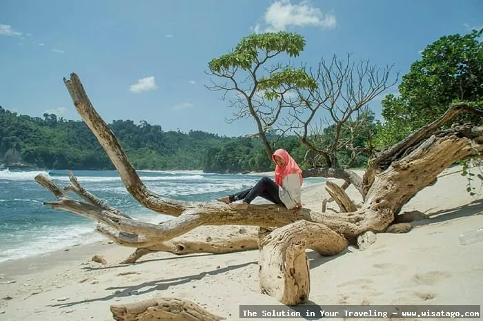 Wisata Pantai Ngalur, pemandangan eksotis.