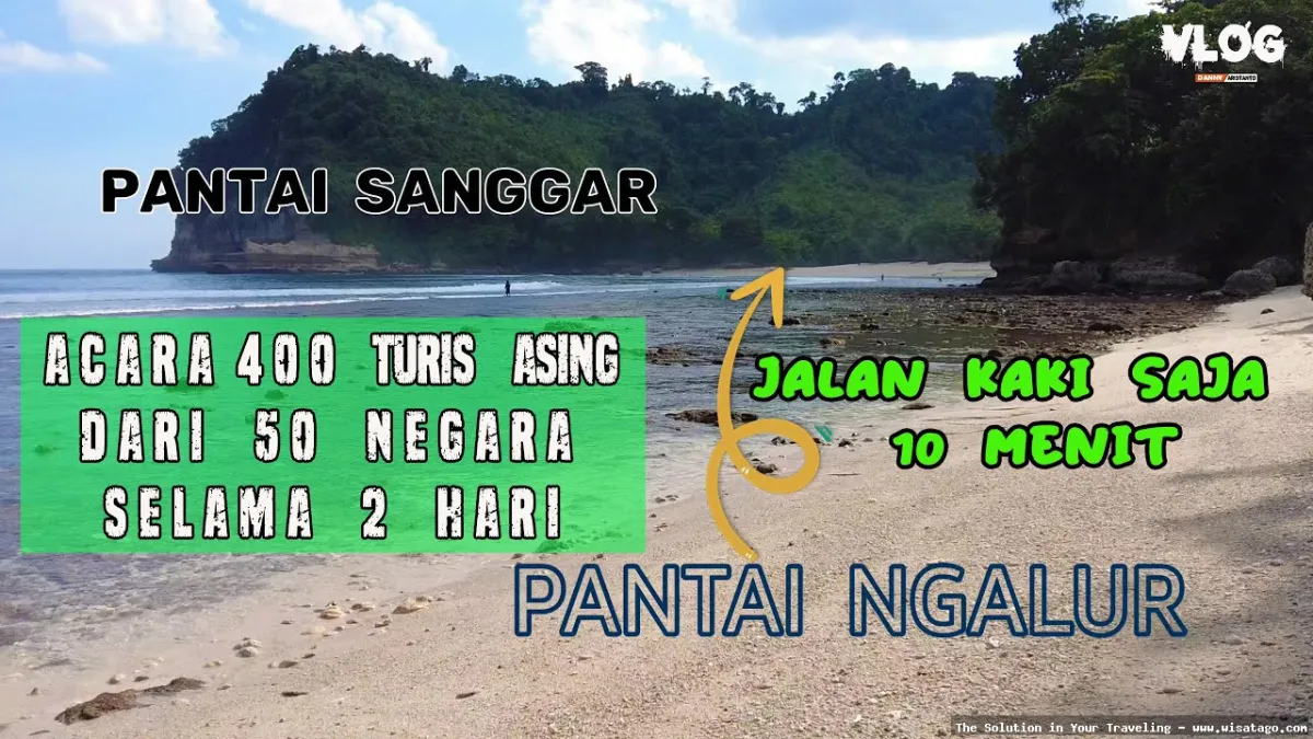 Wisata Pantai Ngalur yang mempesona.