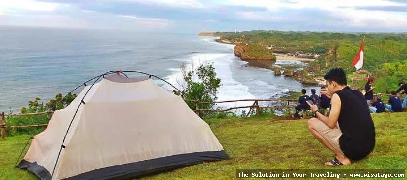 Wisata Pantai Ngrumput yang menawan alami