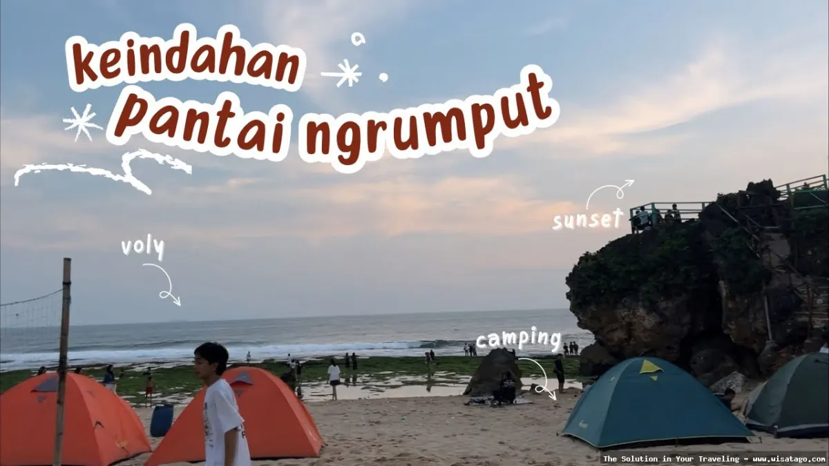 Wisata Pantai Ngrumput: keindahan alam Jogja