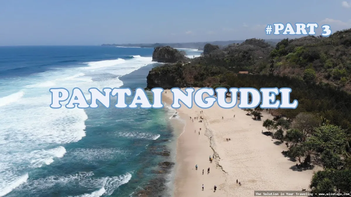 Wisata Pantai Ngudel yang mempesona.