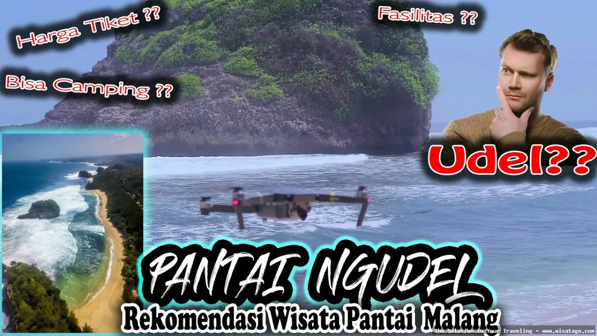Wisata Pantai Ngudel, pasir putih menawan