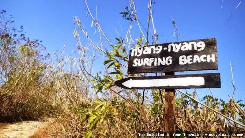 Wisata Pantai Nyang Nyang, pasir putih.