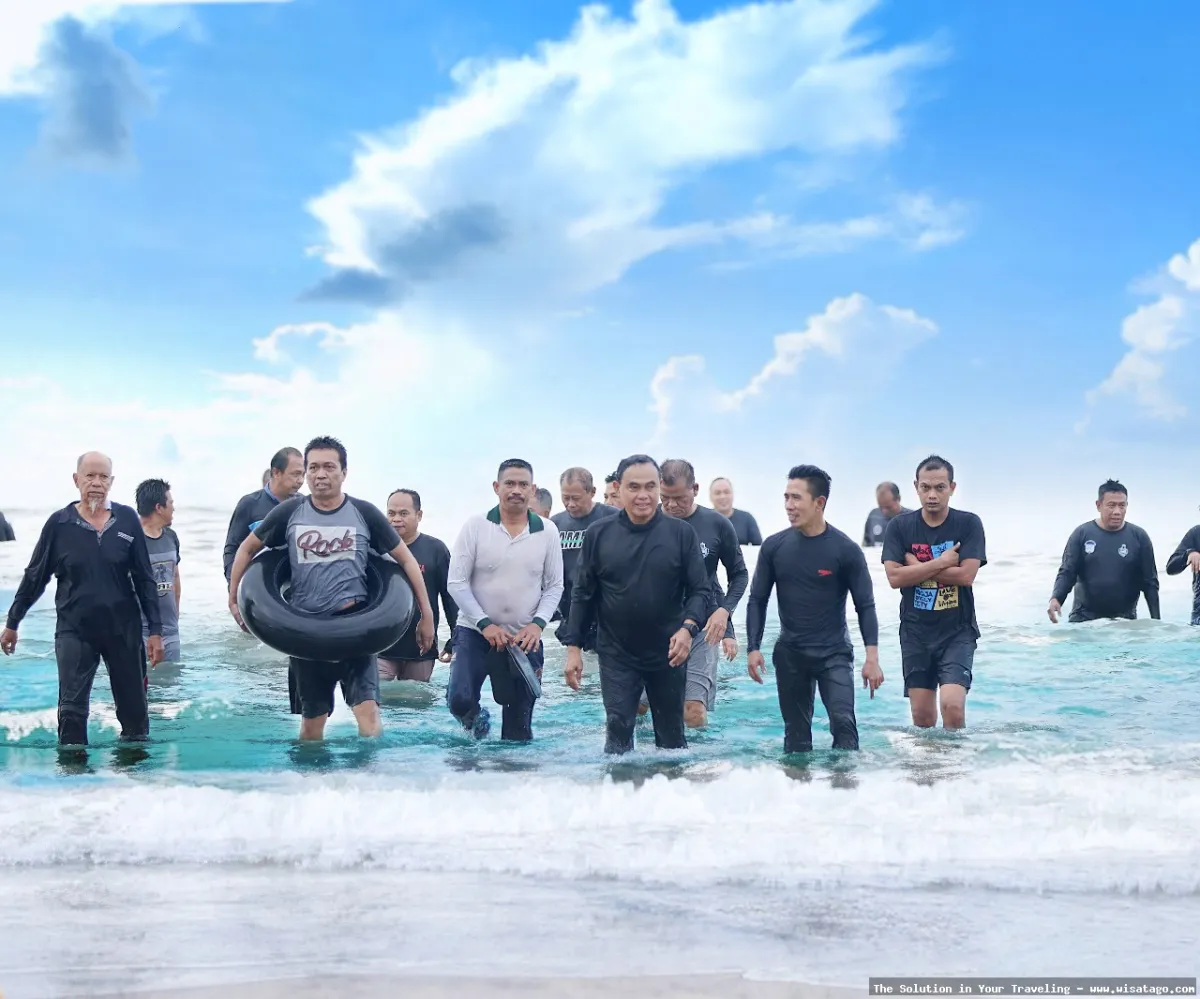 Wisata Pantai Pagatan yang mempesona.