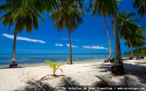 Wisata Pantai Pulau Moro nan indah
