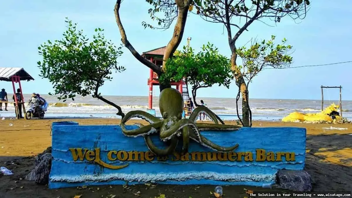 Wisata Pantai Samudera Baru Karawang indah