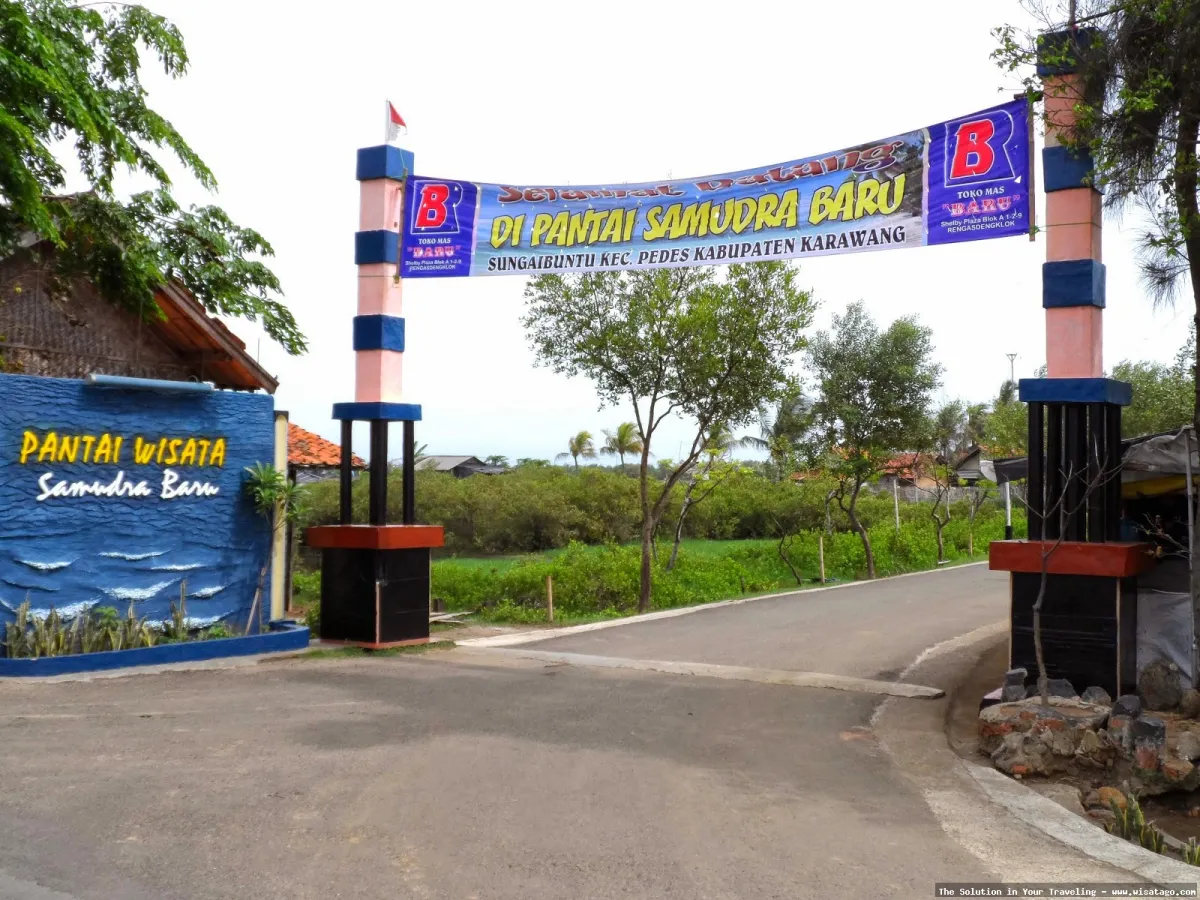 Wisata Pantai Samudera Baru Karawang mempesona