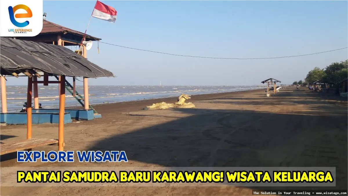 Wisata Pantai Samudera Baru Karawang indah