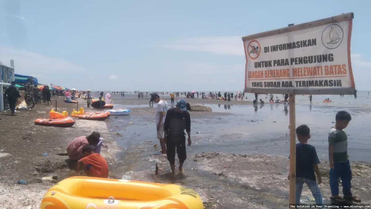 Wisata Pantai Samudera Baru Karawang indah