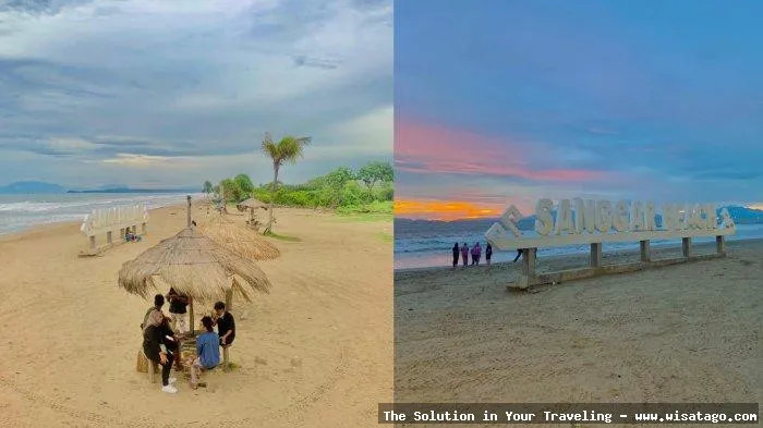Wisata Pantai Sanggar dengan pasir putih