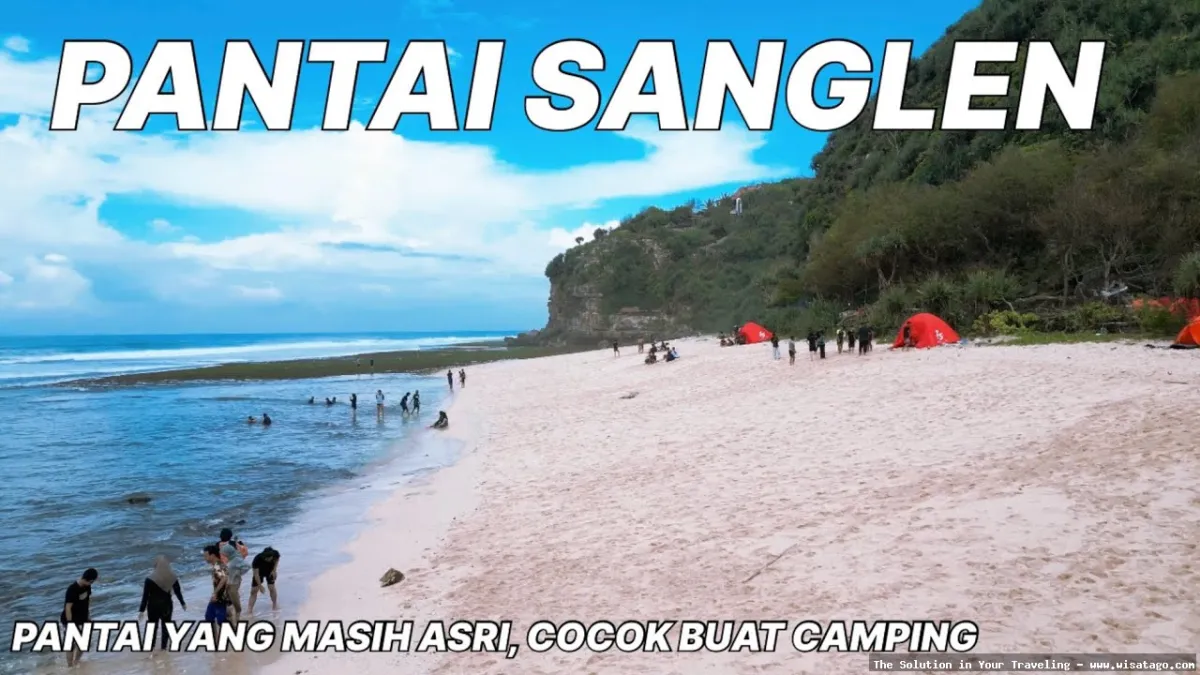 Wisata Pantai Sanglen yang menawan