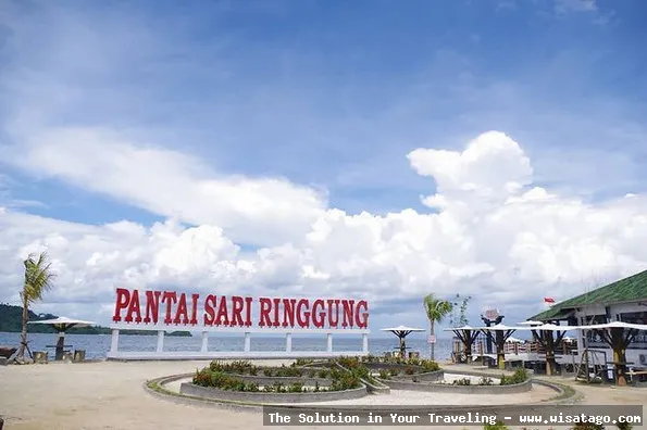 Wisata Pantai Sari Ringgung yang indah