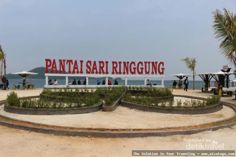 Wisata Pantai Sari Ringgung yang indah
