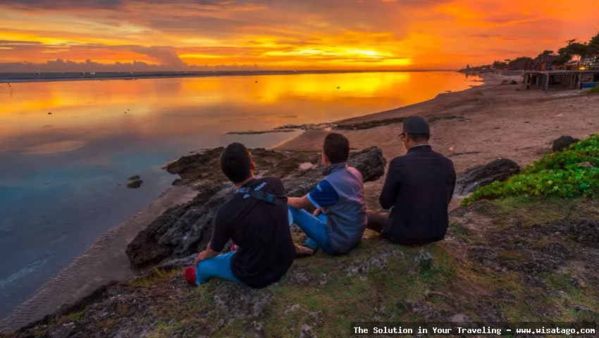 wisata Pantai Sayang Heulang yang indah