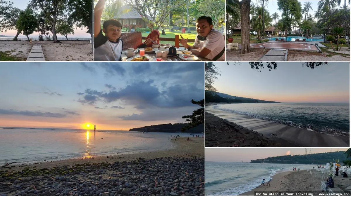 wisata Pantai Senggigi, pemandangan eksotis.
