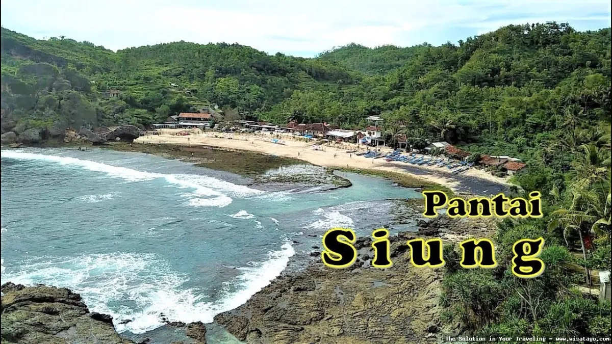 wisata Pantai Siung Gunungkidul menawan alami
