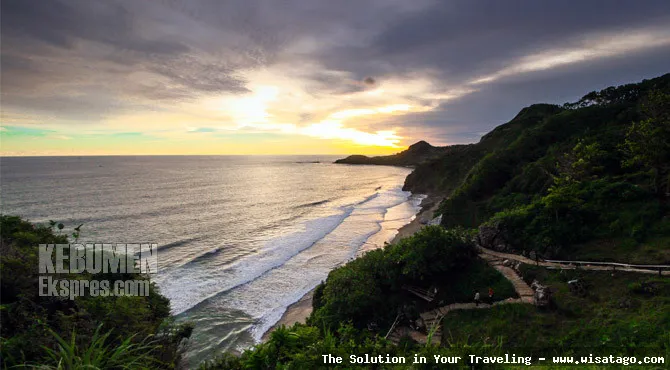 wisata Pantai Surumanis Kebumen yang indah