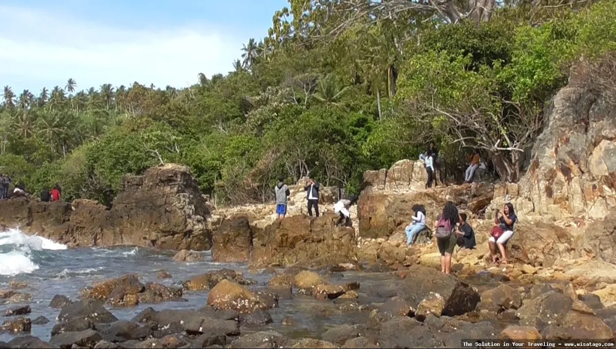 Wisata Pantai Tapak Kera indah memukau