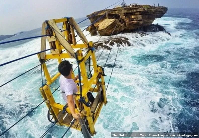 wisata Pantai Timang yang menantang