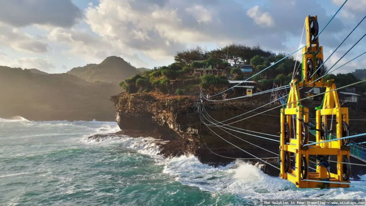 wisata Pantai Timang yang memacu adrenalin