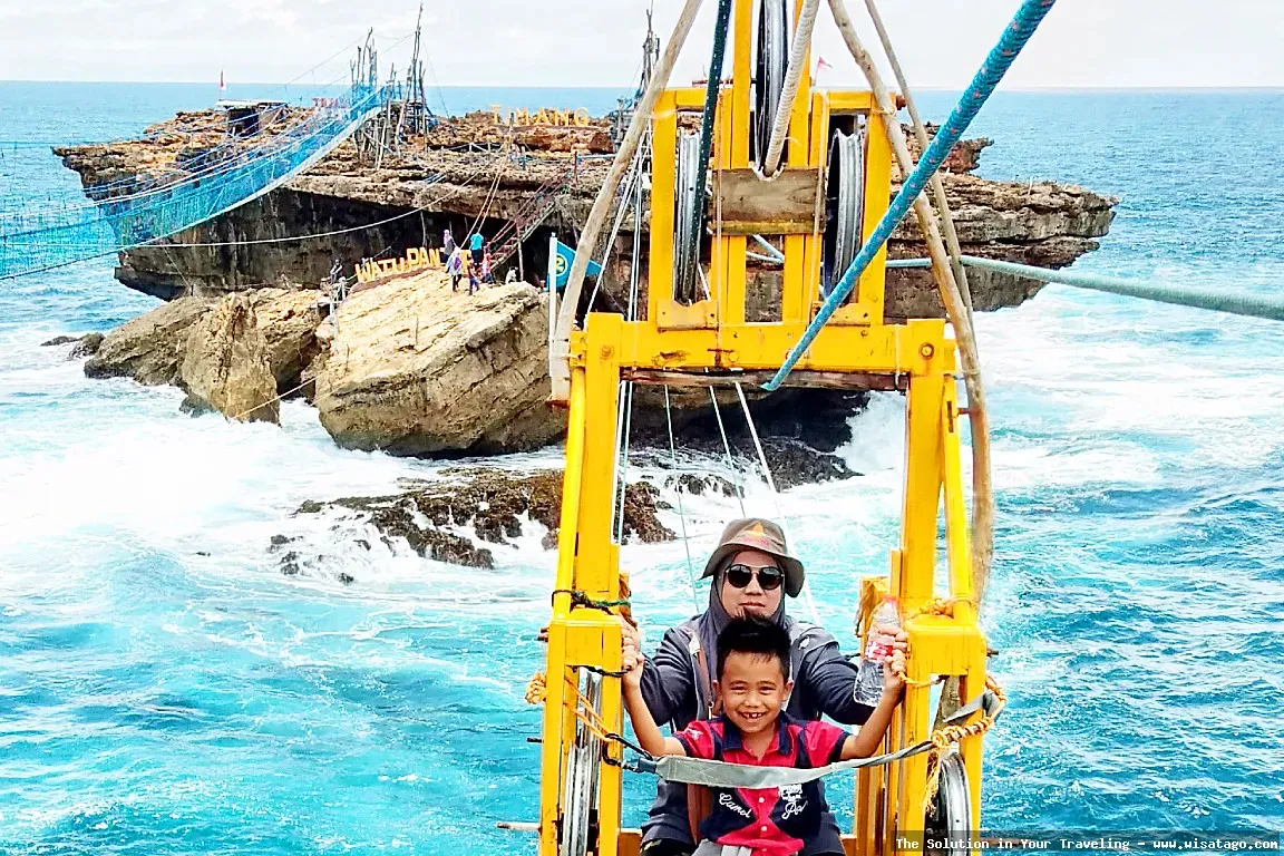 Wisata Pantai Timang yang menantang.