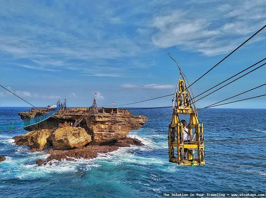 wisata Pantai Timang yang menantang