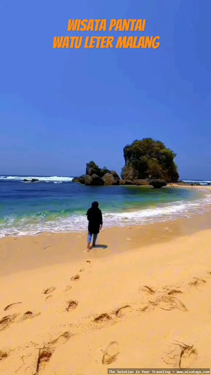 Wisata Pantai Watu Leter nan indah