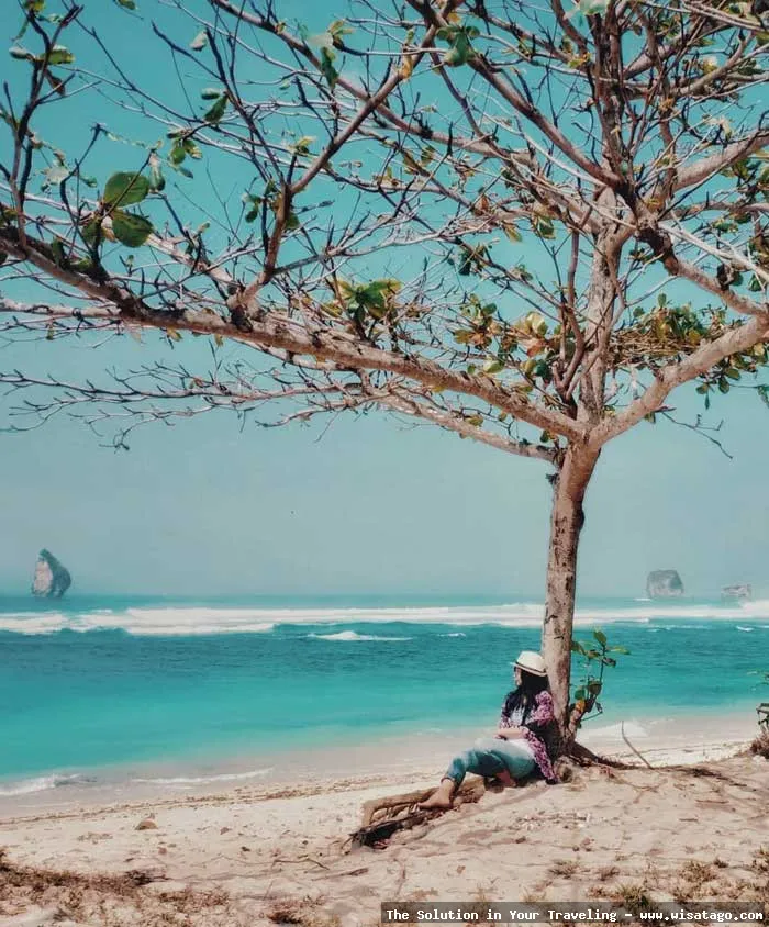 wisata Pantai Watu Leter nan eksotis