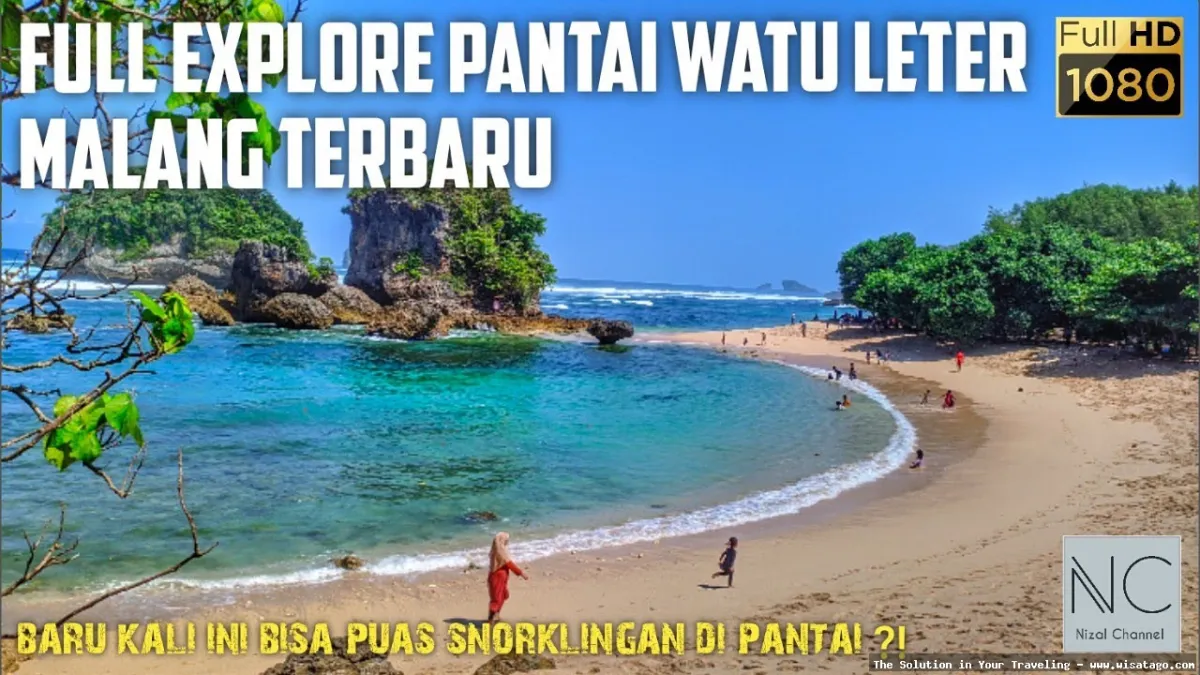 wisata Pantai Watu Leter nan eksotis
