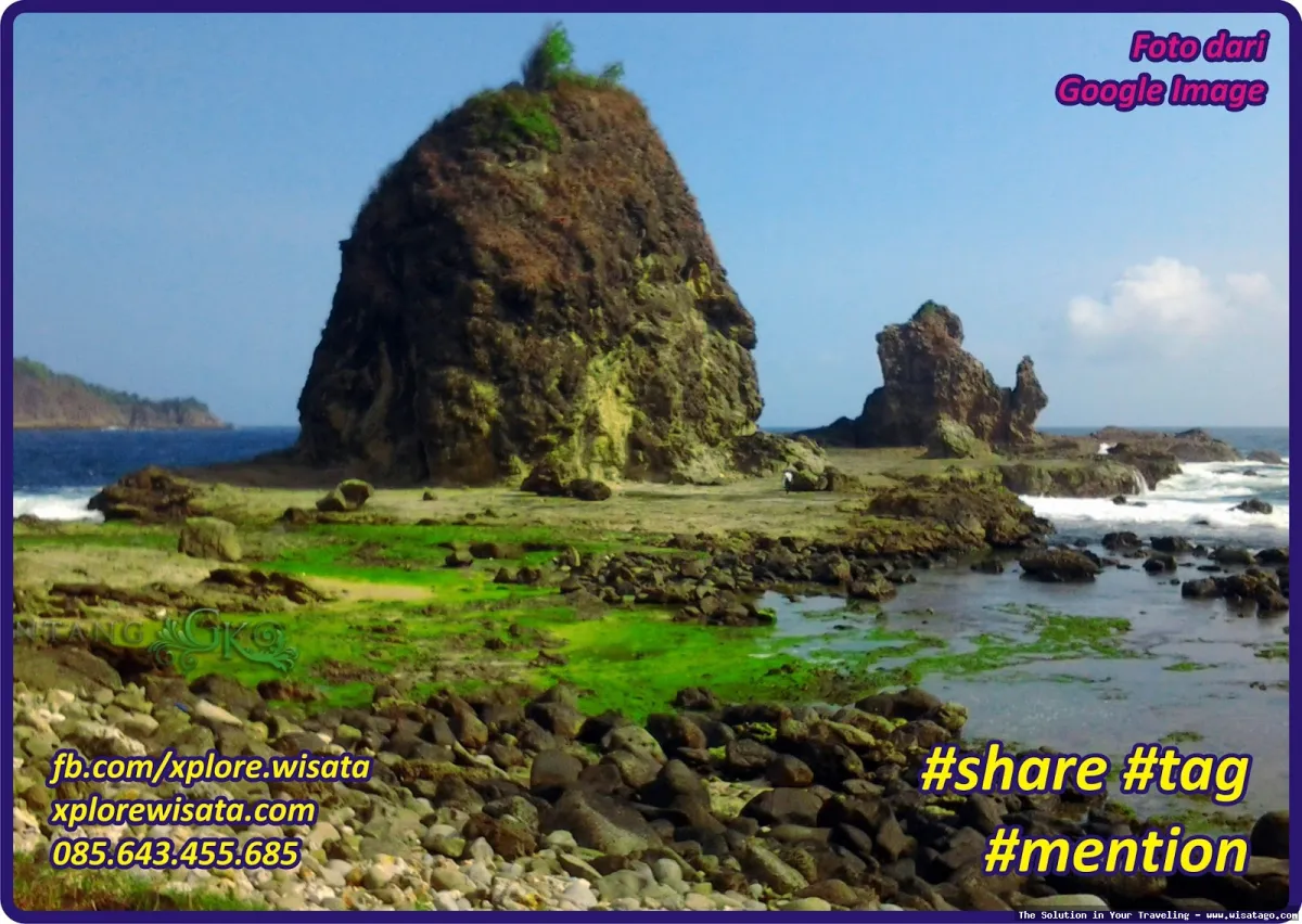 wisata Pantai Watu Lumbung yang indah