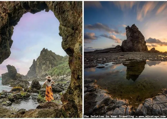 wisata Pantai Watu Lumbung nan eksotis