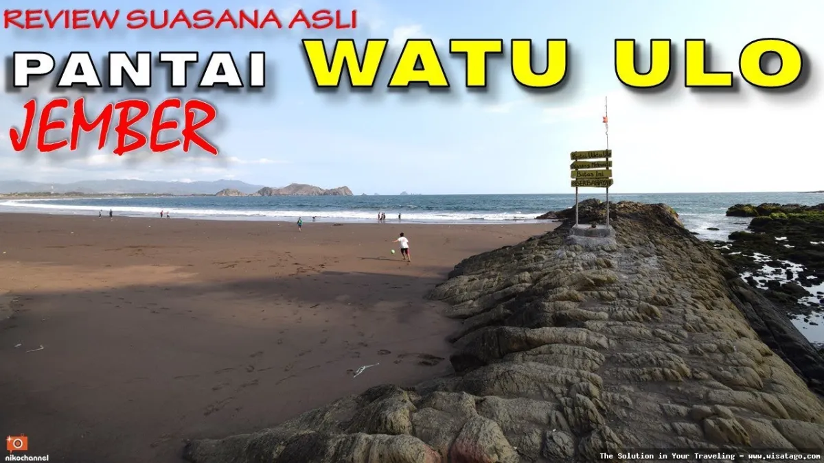 wisata Pantai Watu Ulo Jember eksotis