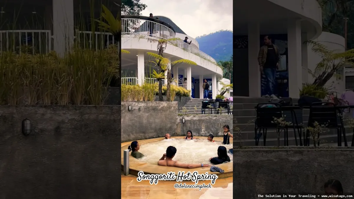 Wisata Pemandian Air Panas Songgoriti menyegarkan