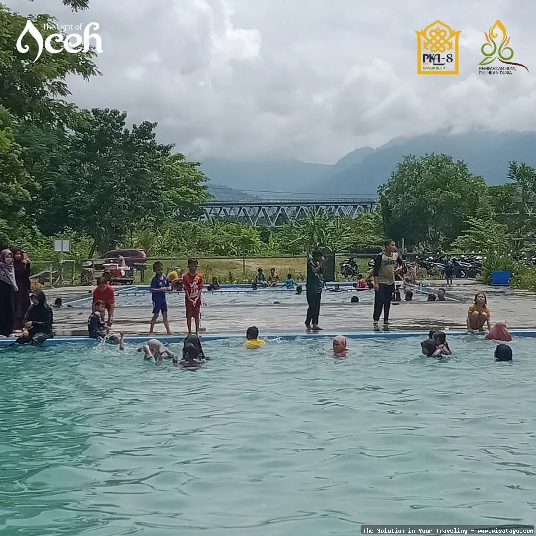 Wisata Pemandian Krueng Jalin yang menyegarkan