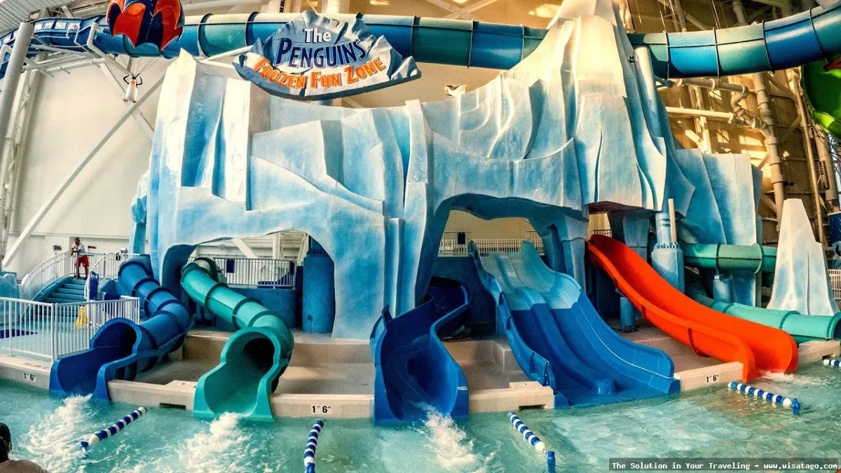 wisata Pengiun Waterpark ceria dan seru