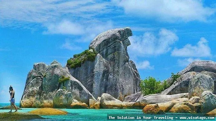 wisata Pulau Belanding, pasir putih indah