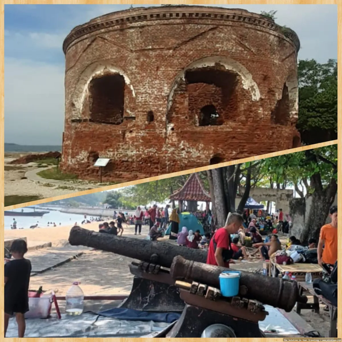 Wisata Pulau Cipir: Benteng peninggalan sejarah.