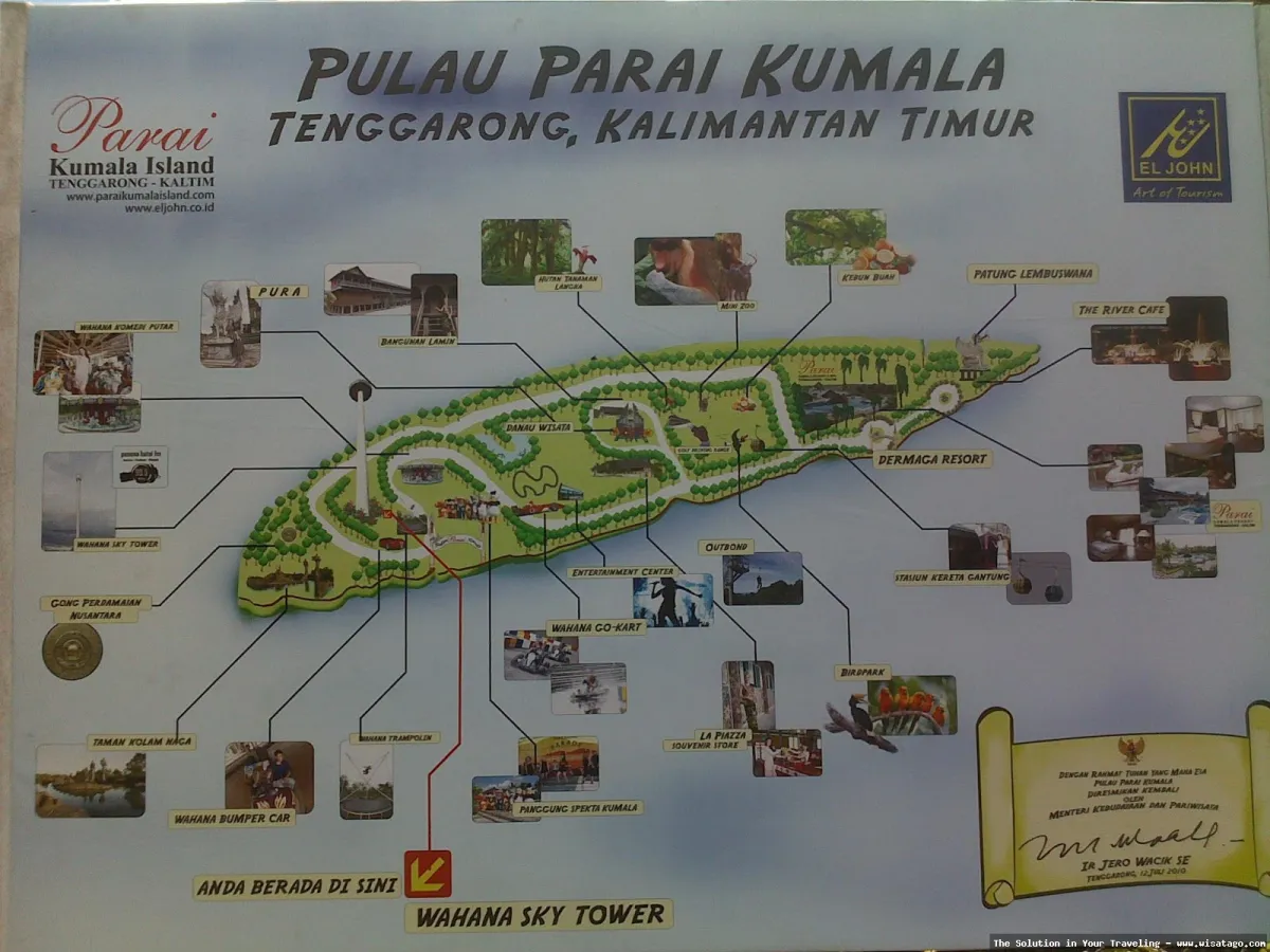 wisata Pulau Kumala, keindahan alam.