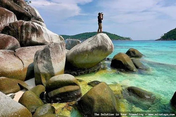 Wisata Pulau Penjalin, pemandangan indah