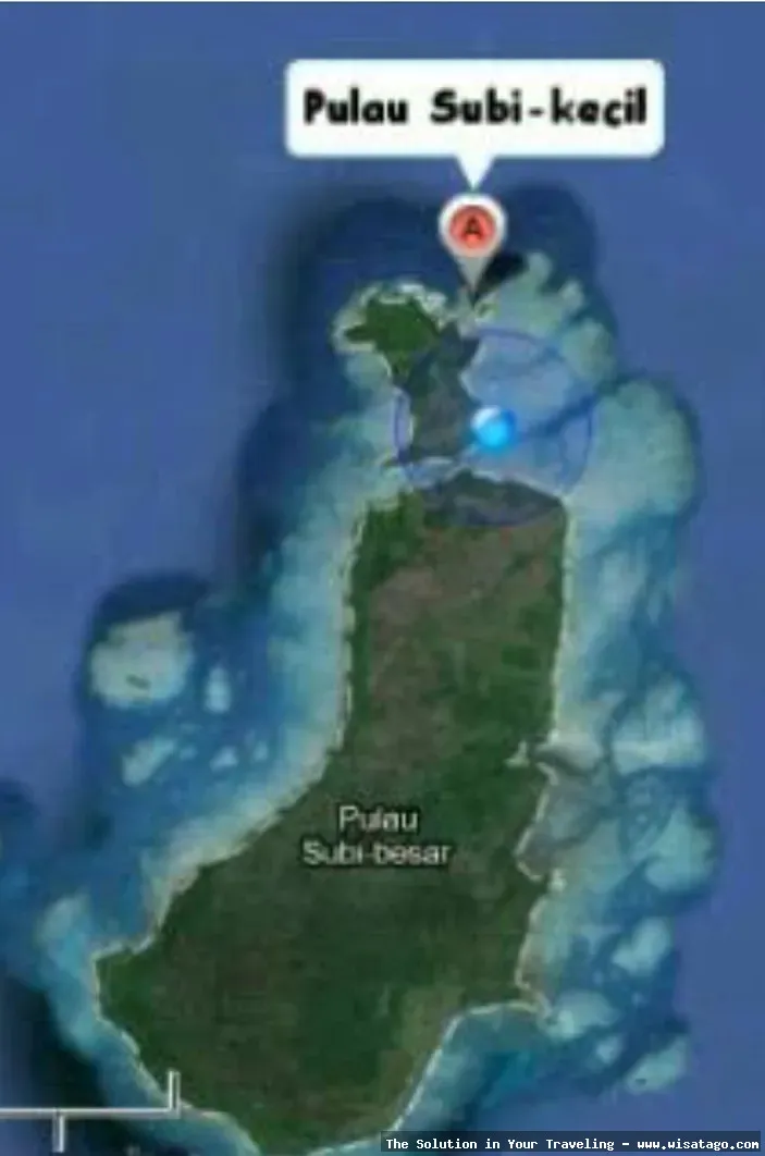 Wisata Pulau Subi, pantai yang indah