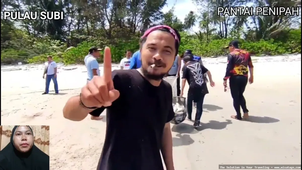 Wisata Pulau Subi, pantai yang indah
