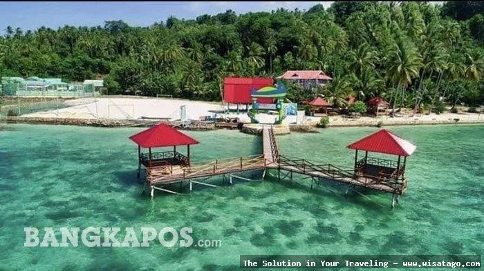 Wisata Pulau Temawan, pantai yang indah